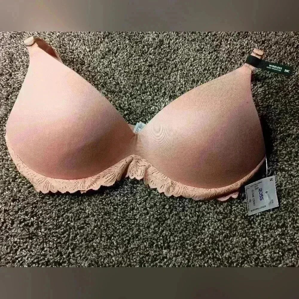 NWT Lady's Butterly Meangirls Pink AERIE bra (#255)